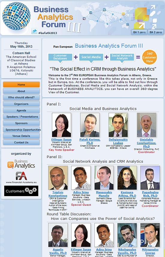 Business Analytics Forum III