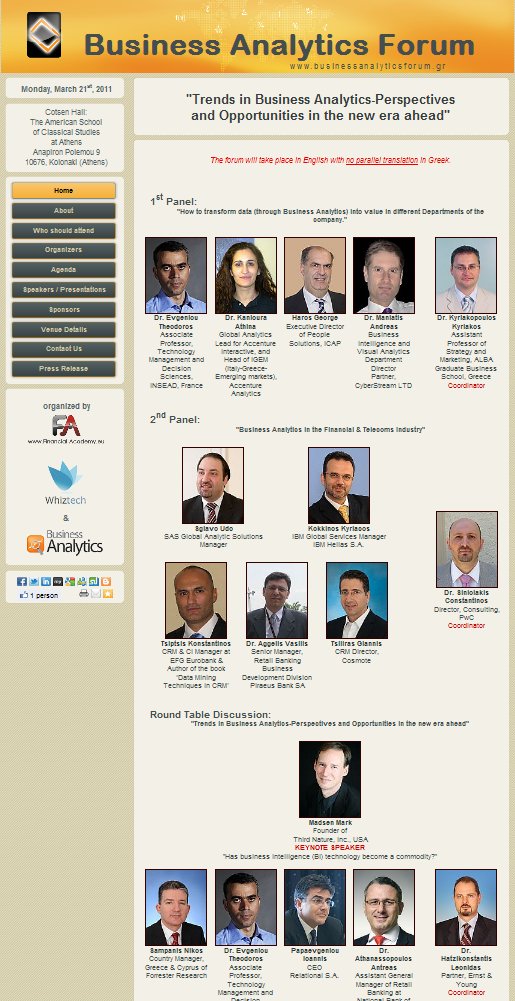 Business Analytics Forum